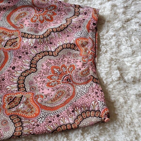 BCBG Women's Midi Skirt Size Medium Paisley Print Vintage Y2K - Picture 5 of 7